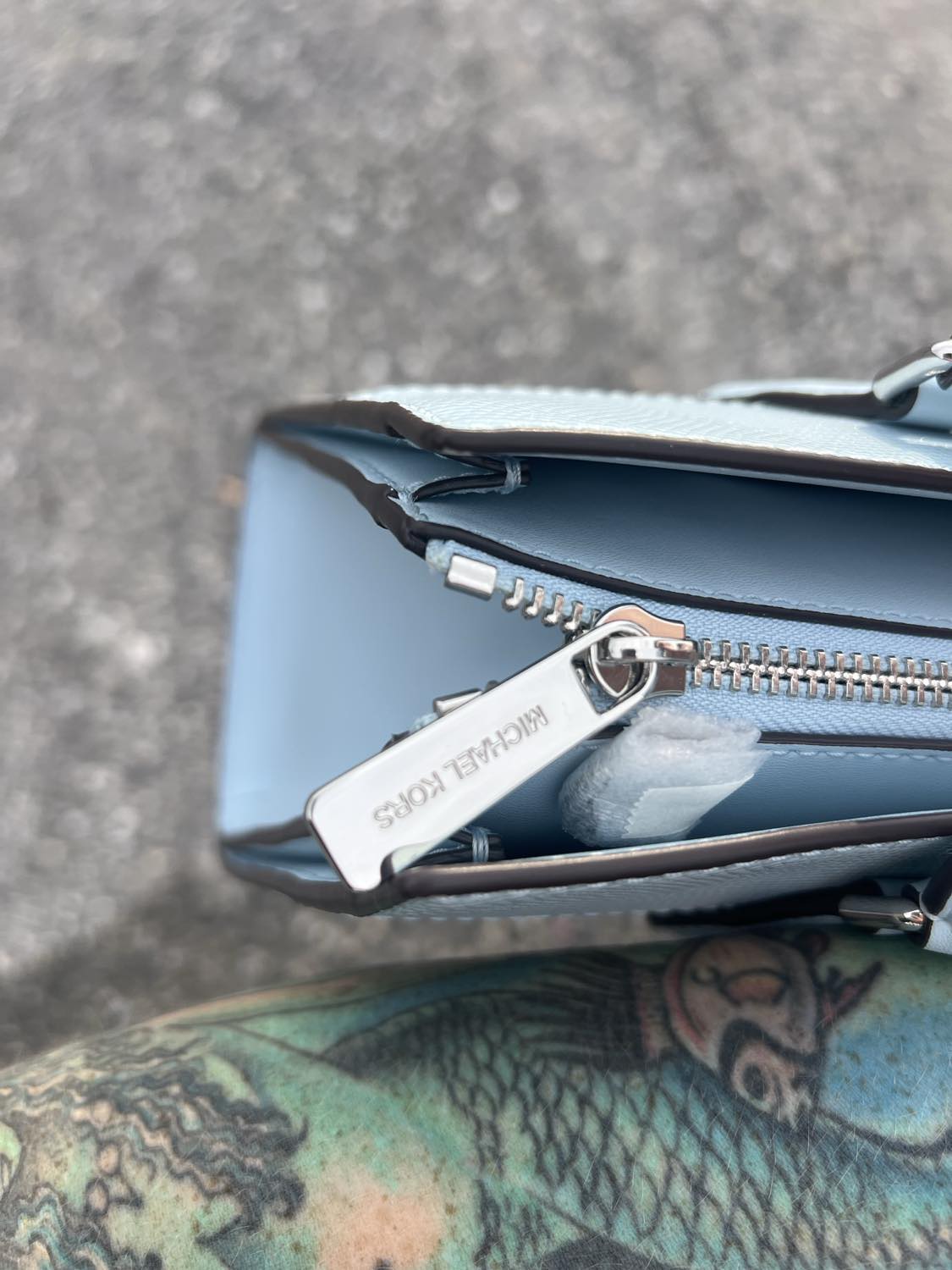 MK - Blue Satchel Handbag