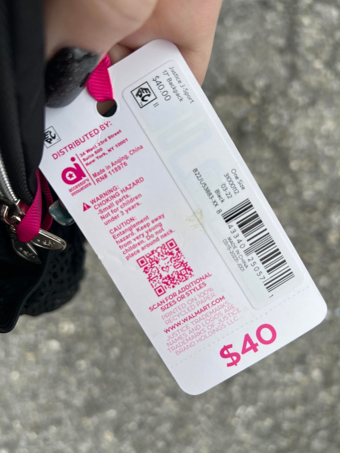 JUSTICE 2-Piece Backpack