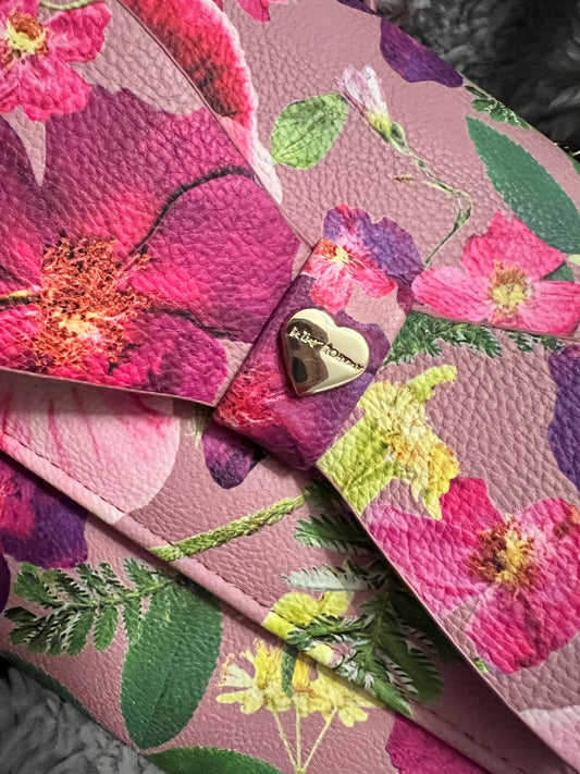Betsy Johnson Floral Crossbody with Bow
