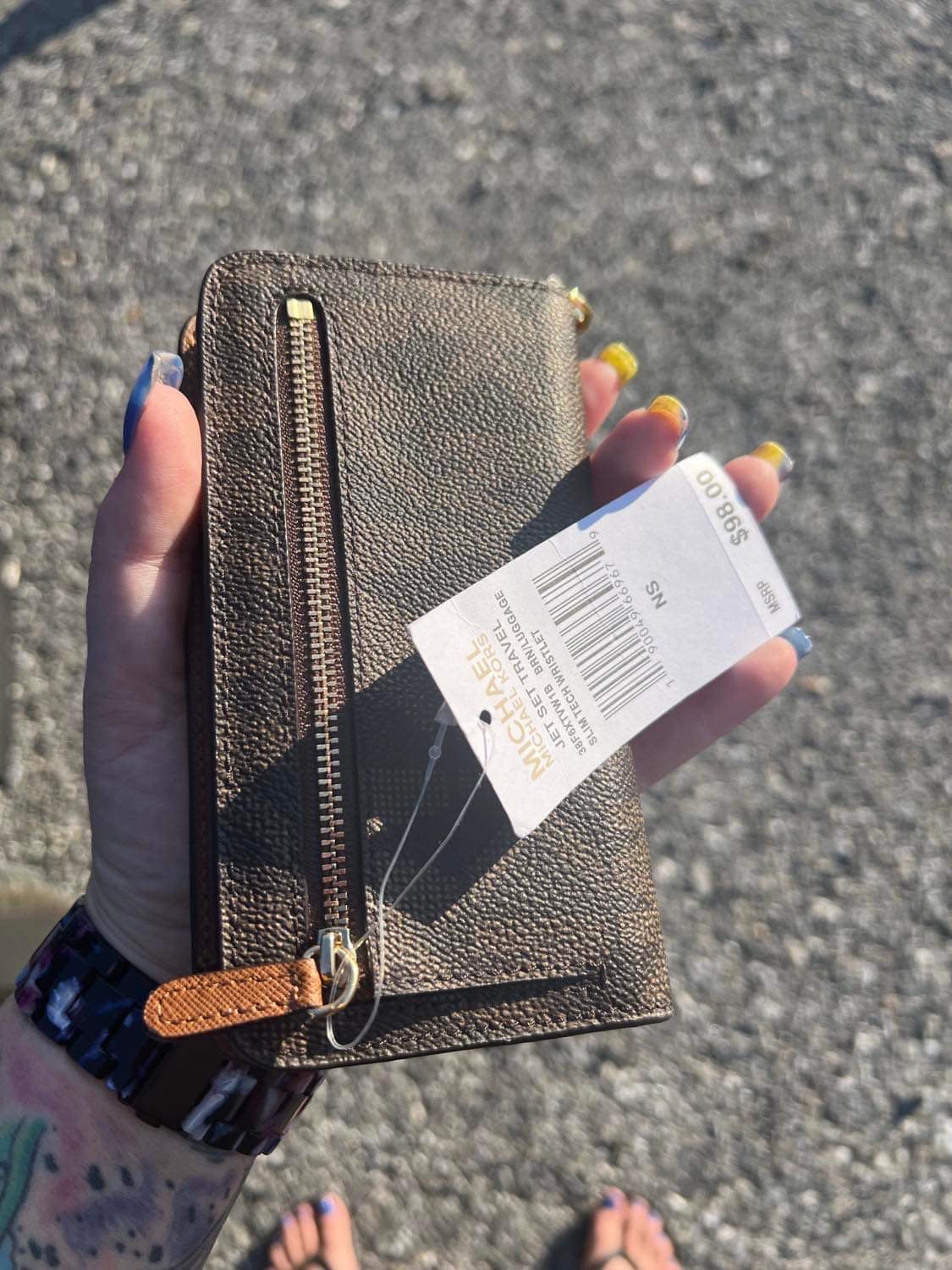 MK Travel Tech Wristlet