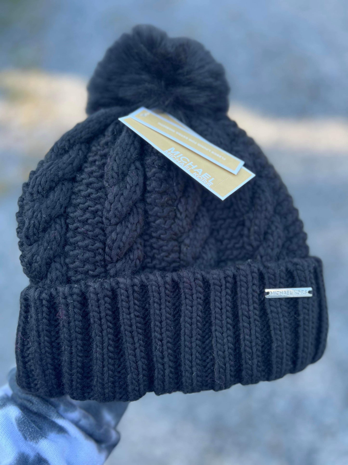 MK - Pom Pom Knit Beanie