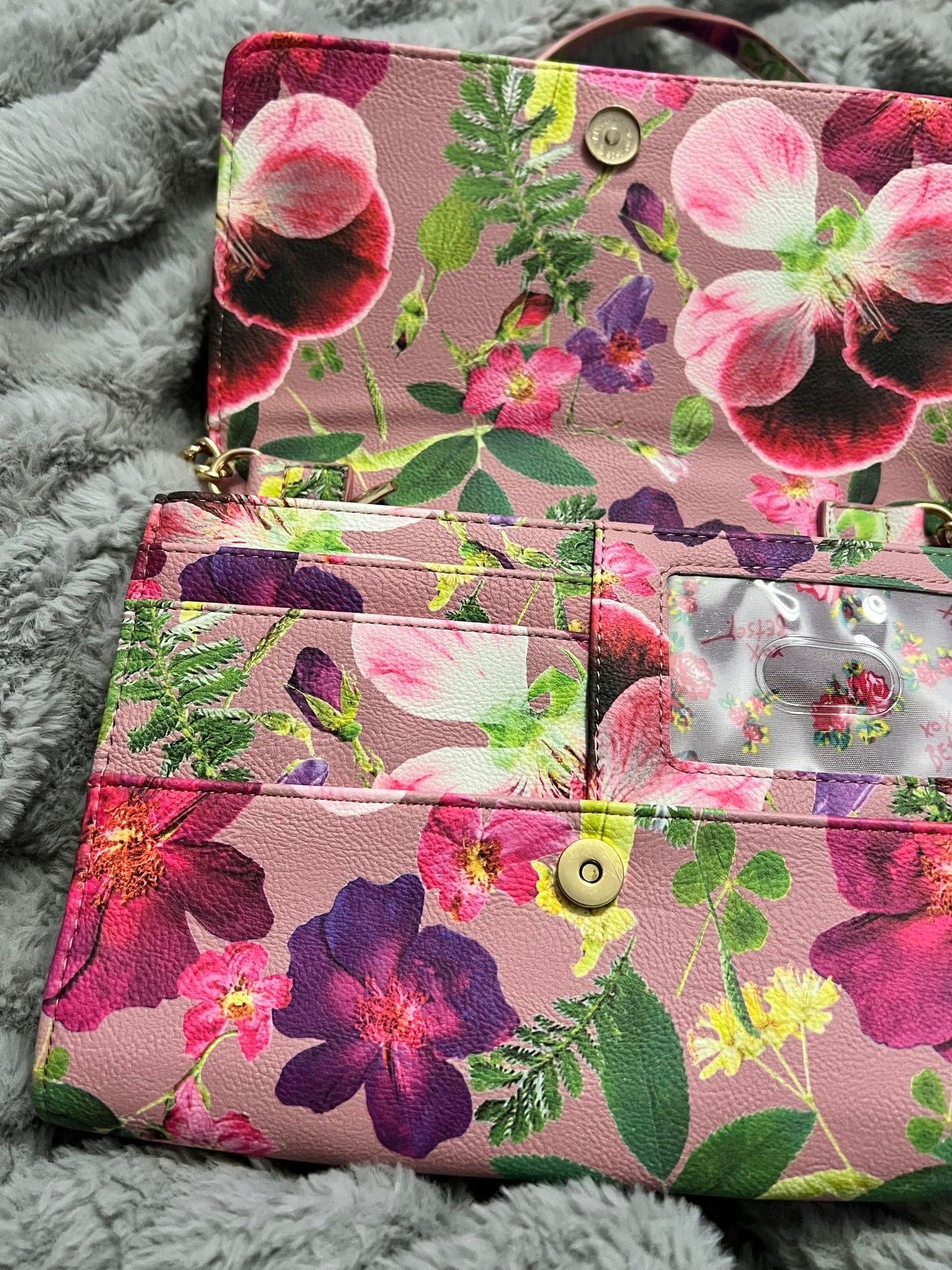 Betsy Johnson Floral Crossbody with Bow