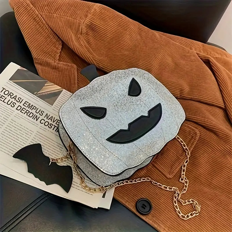 Pumpkin Glitter Crossbody