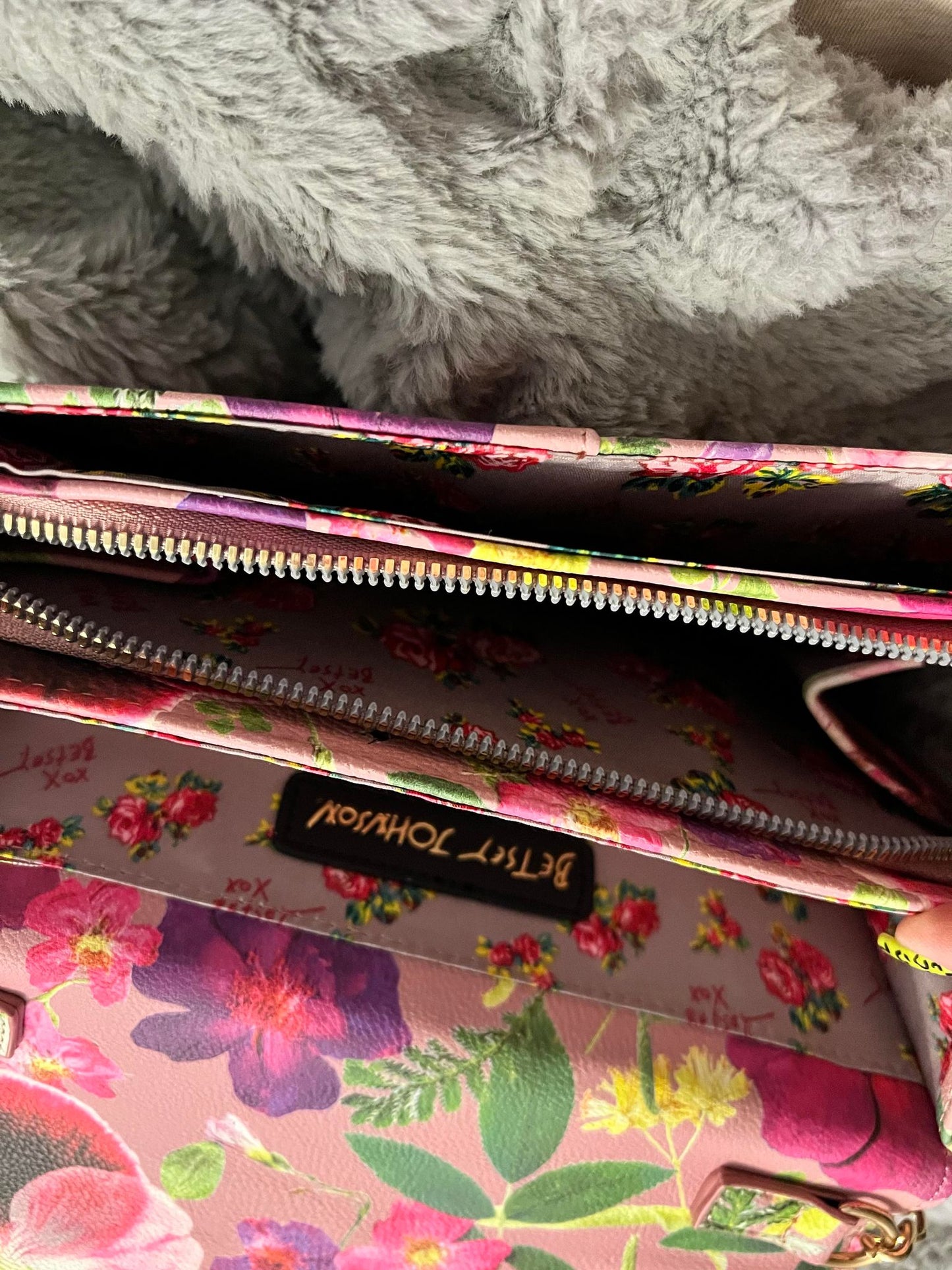 Betsy Johnson Floral Crossbody with Bow