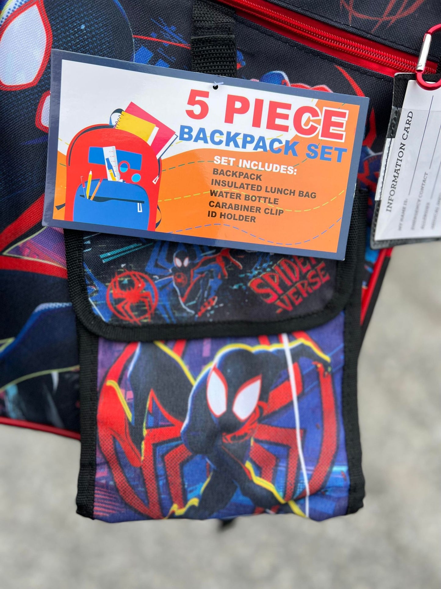 Spiderman - 5-Piece Backpack