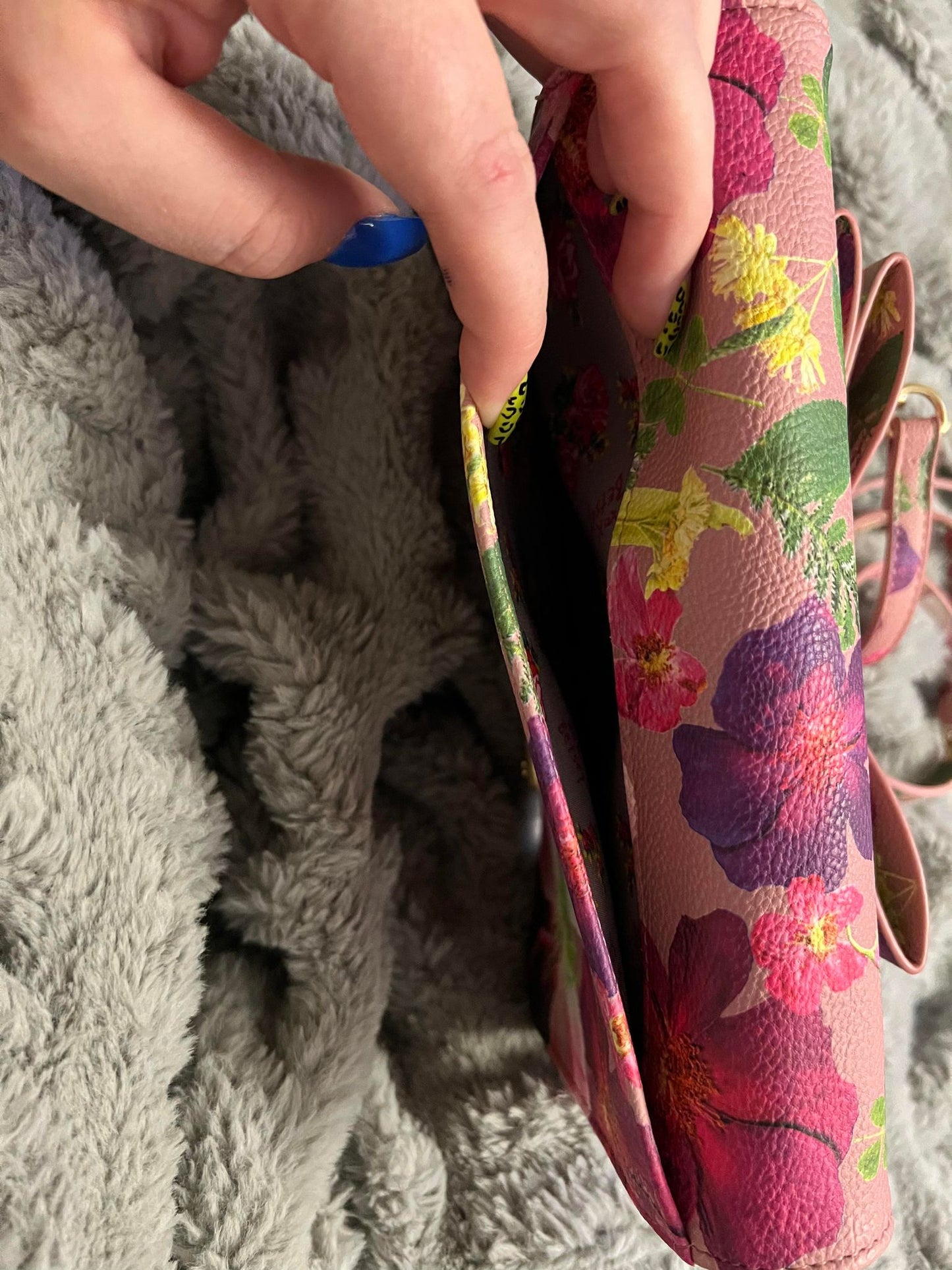 Betsy Johnson Floral Crossbody with Bow