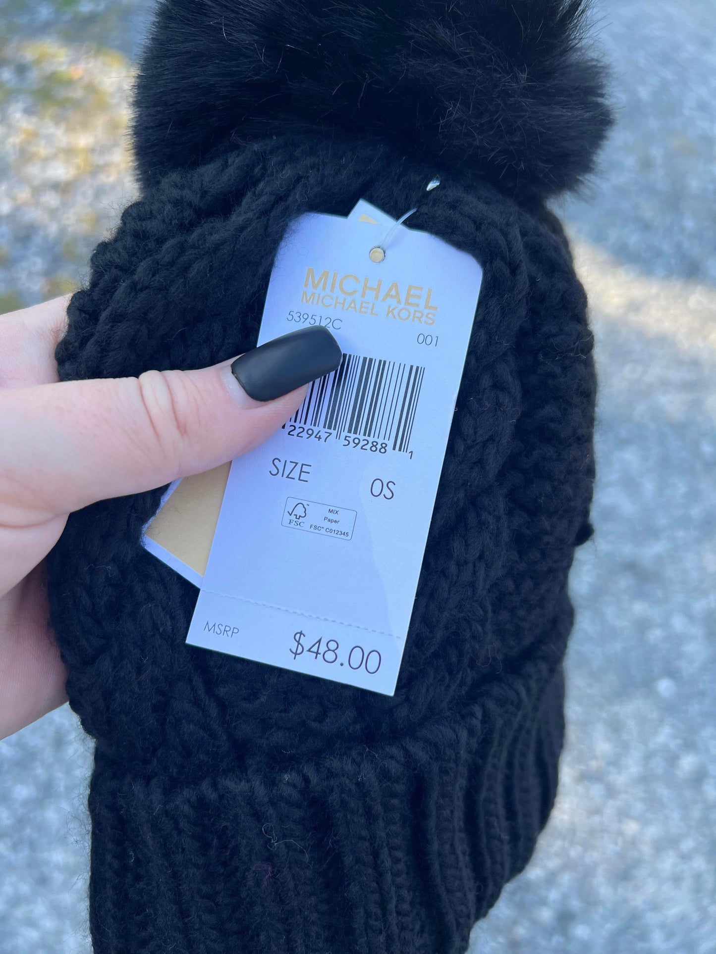 MK - Pom Pom Knit Beanie