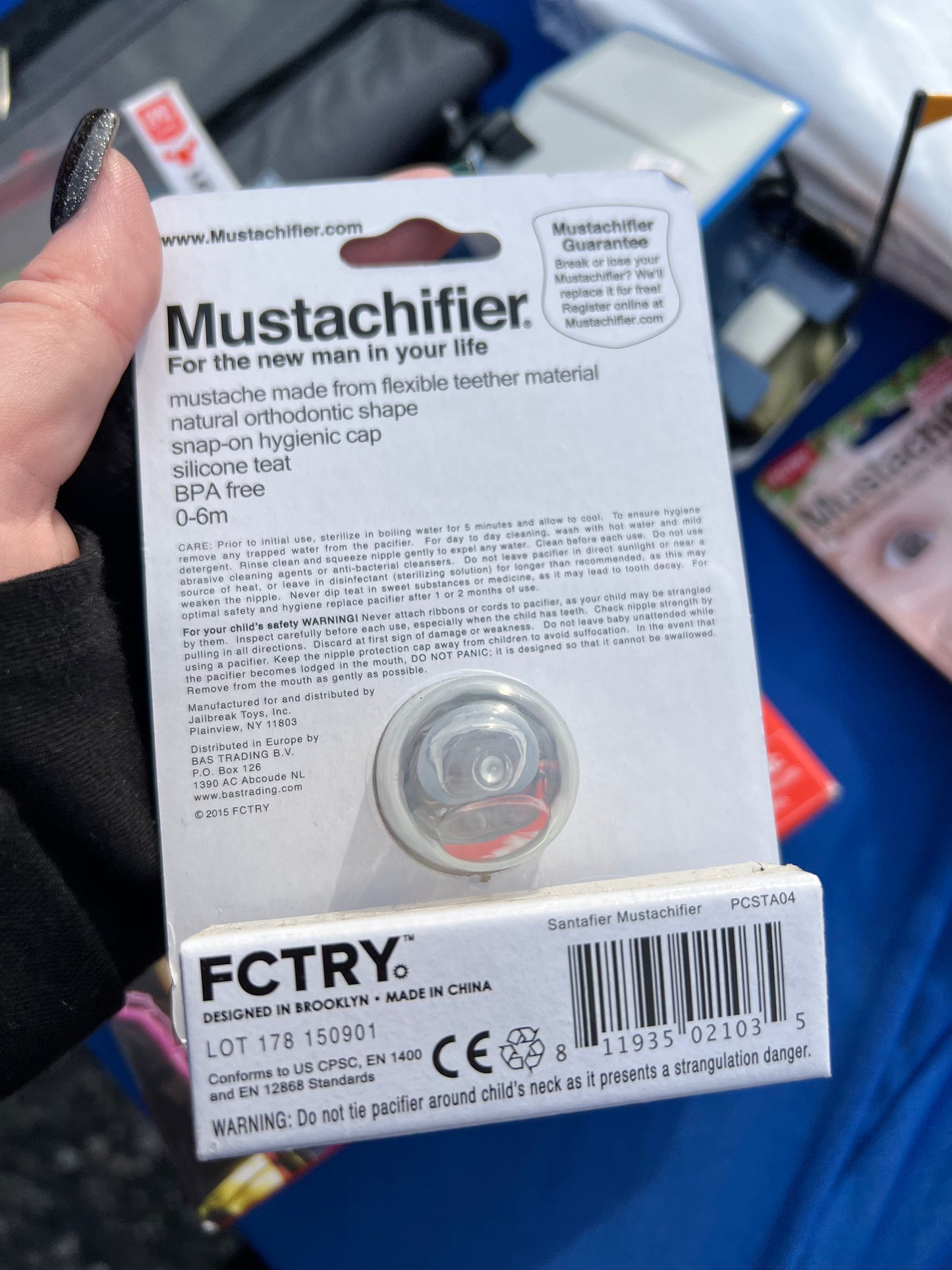 Mustache Pacifier