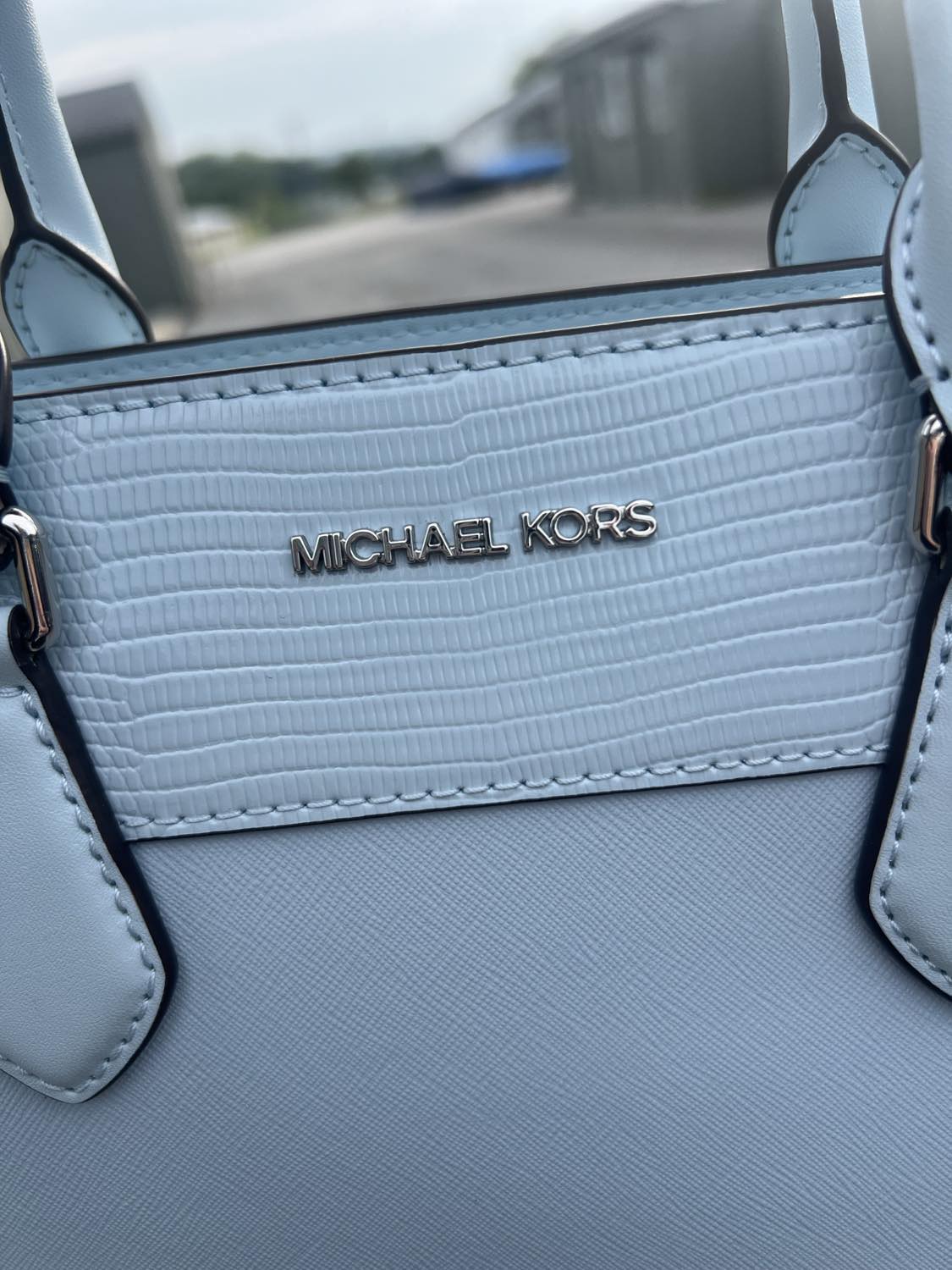 MK - Blue Satchel Handbag