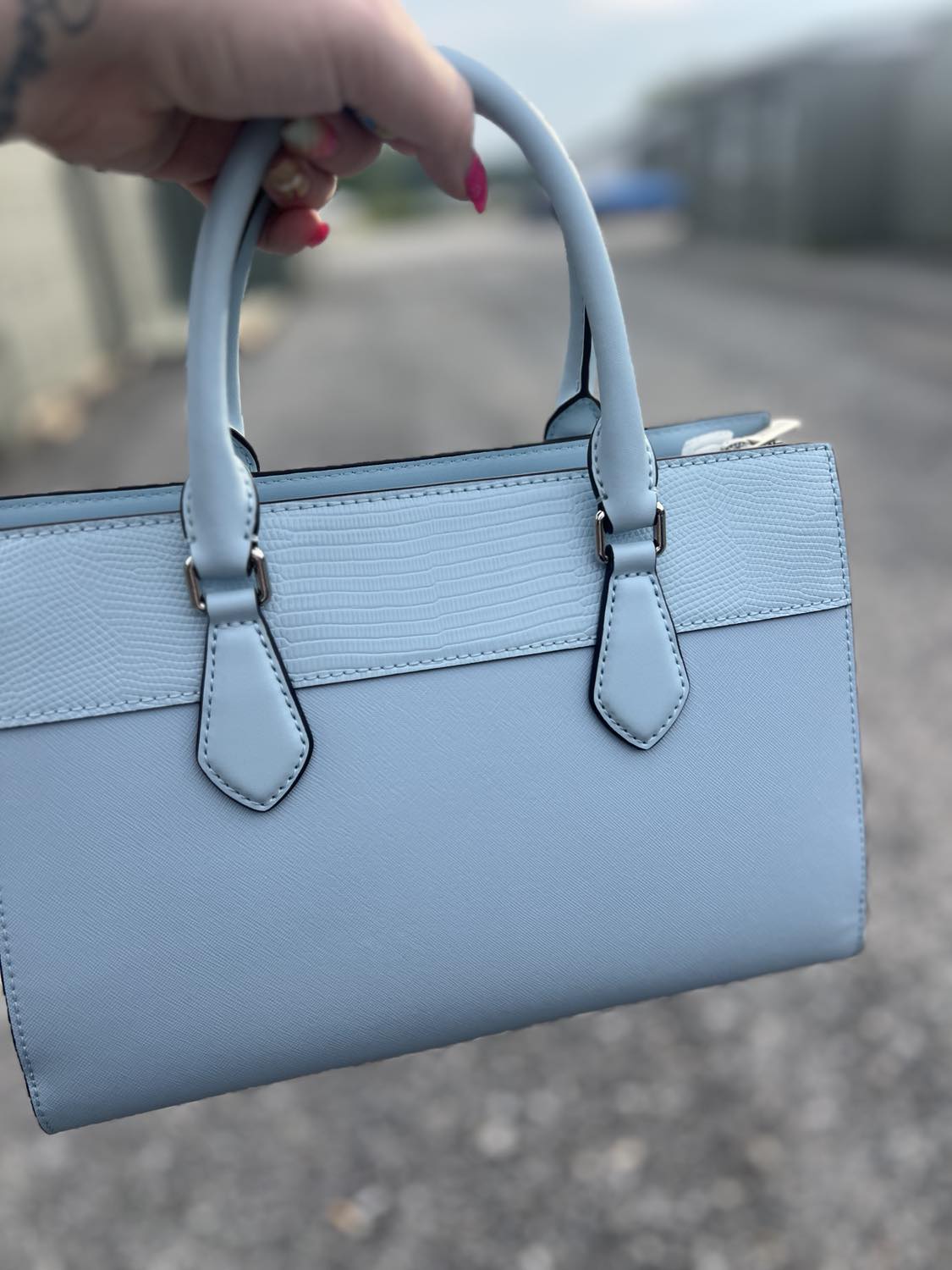 MK - Blue Satchel Handbag