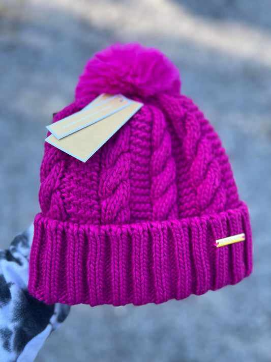 MK - Pom Pom Knit Beanie