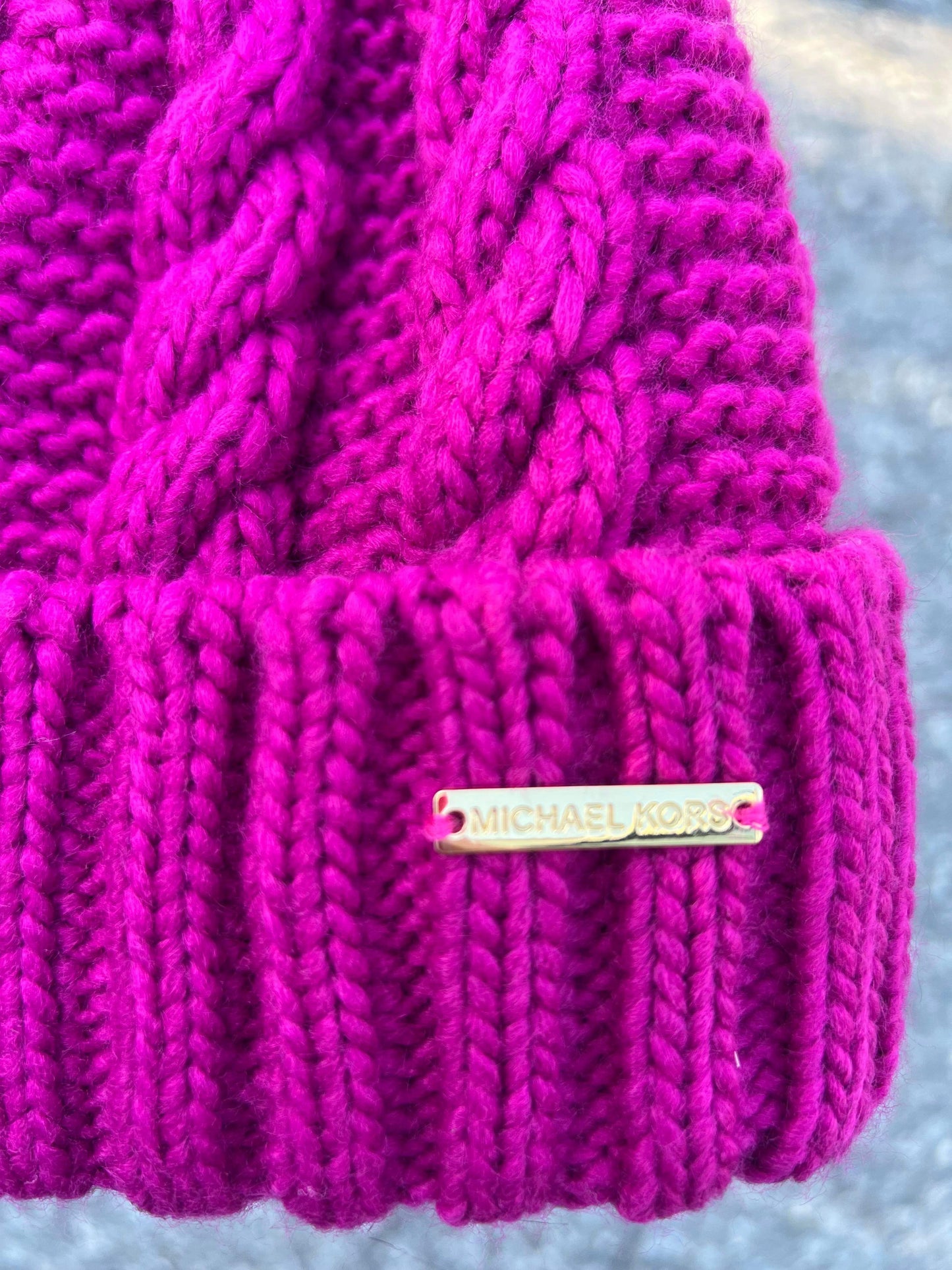 MK - Pom Pom Knit Beanie