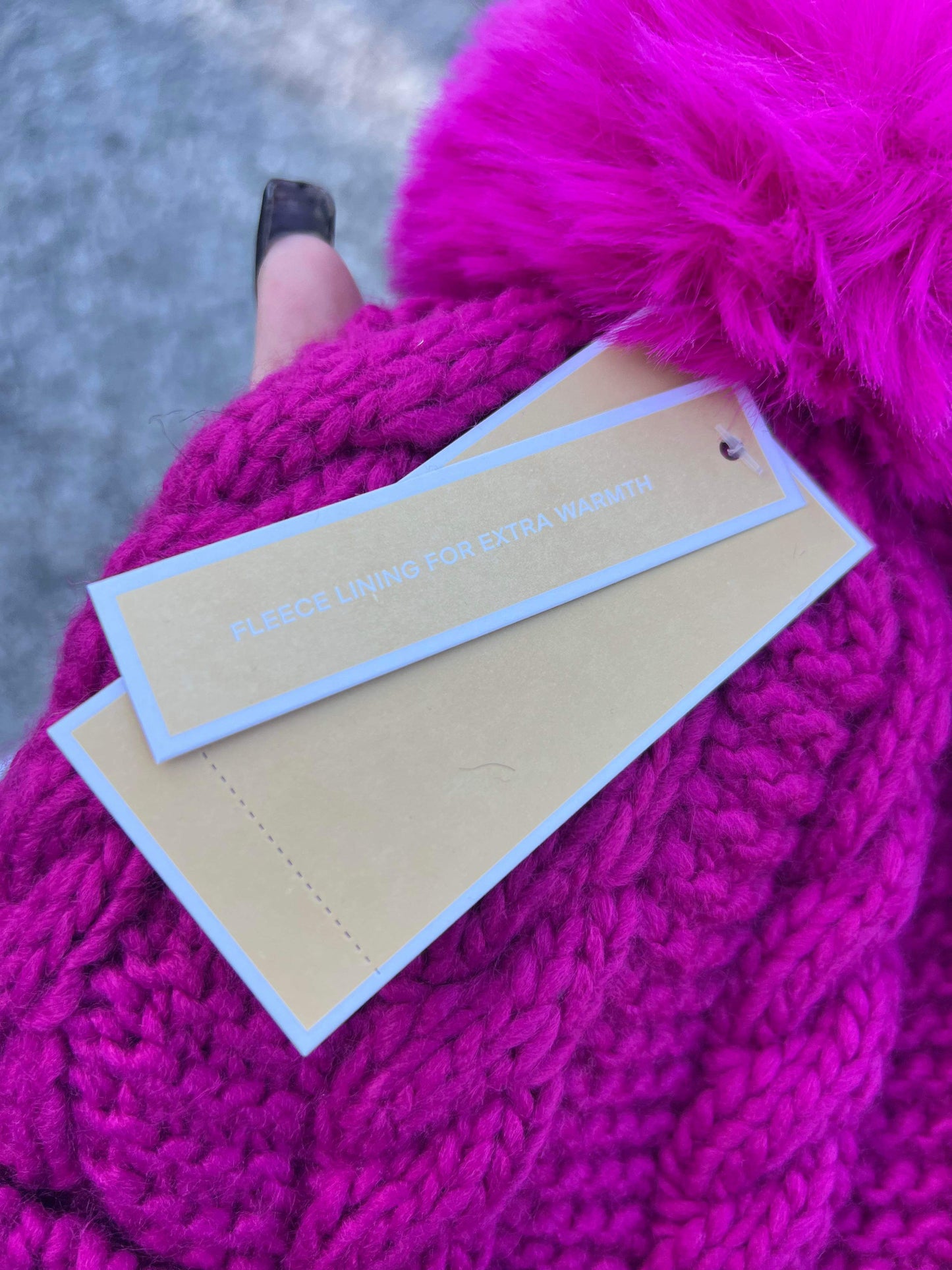 MK - Pom Pom Knit Beanie