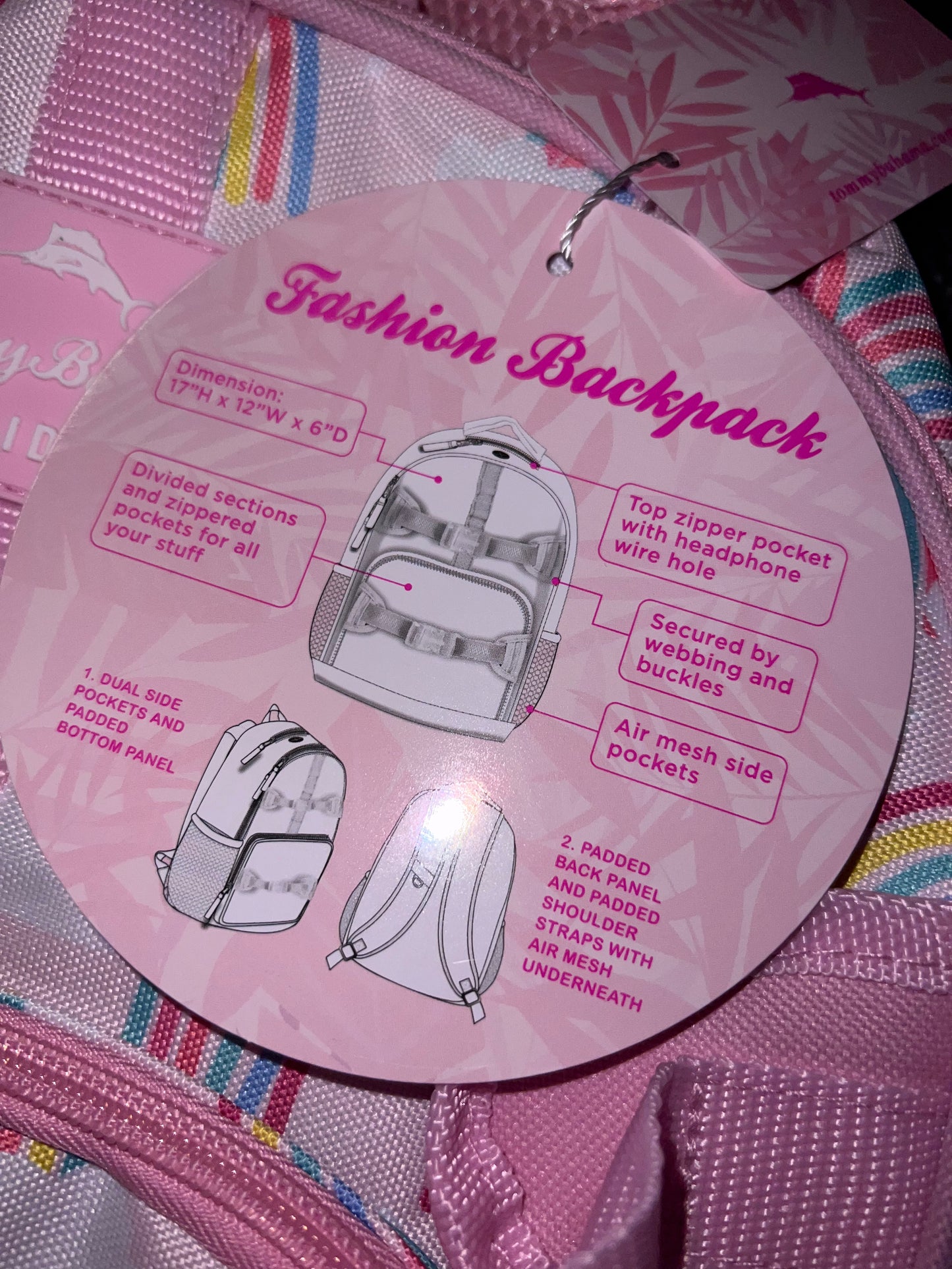 Tommy Bahama Rainbow Backpack