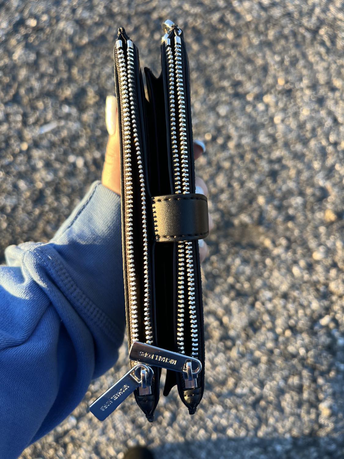 MK - Metallic Logo Smartphone Wallet / Wristlet