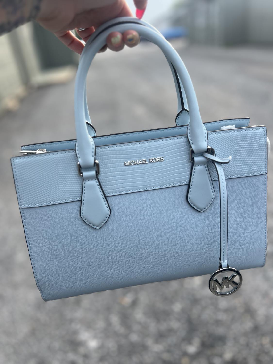 MK - Blue Satchel Handbag