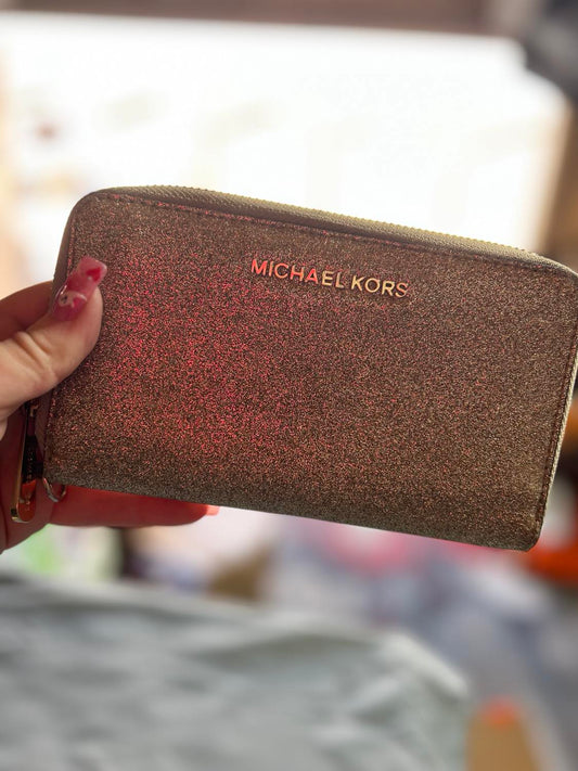 MK - Glitter Zip Wallet